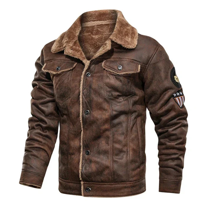 Lightweight FauxFur Suede jacket