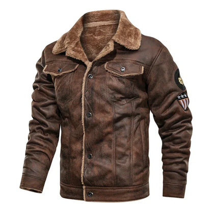 Lightweight FauxFur Suede jacket
